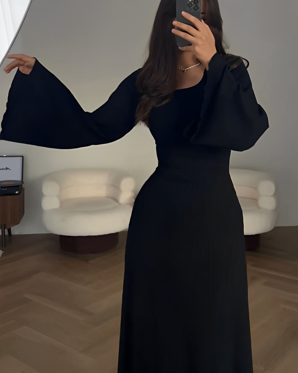 Elegant Knitted Maxi Dress