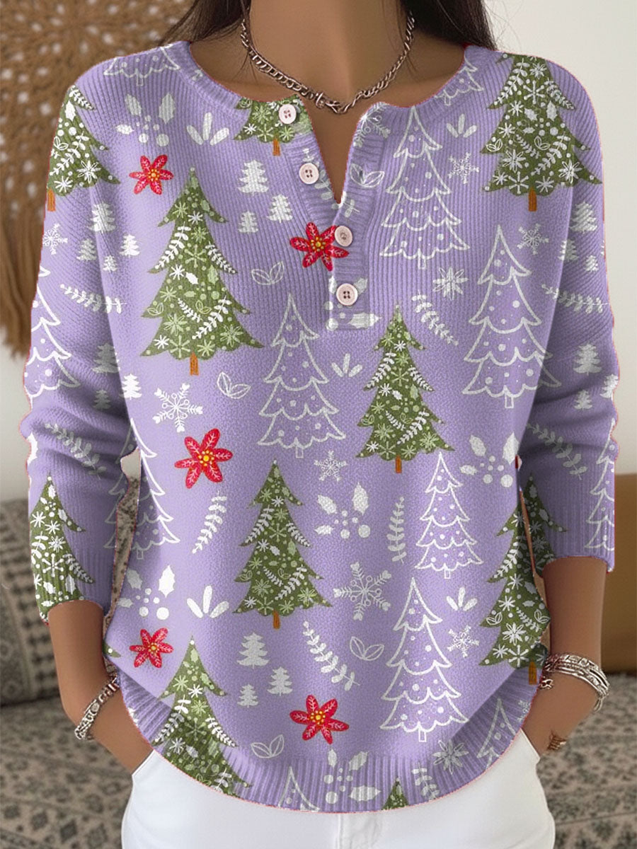 Edith | Christmas Jumper with Buttons