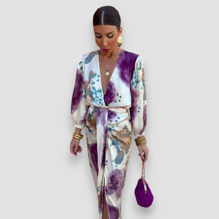 Lauren | Elegant V-Neck Dress