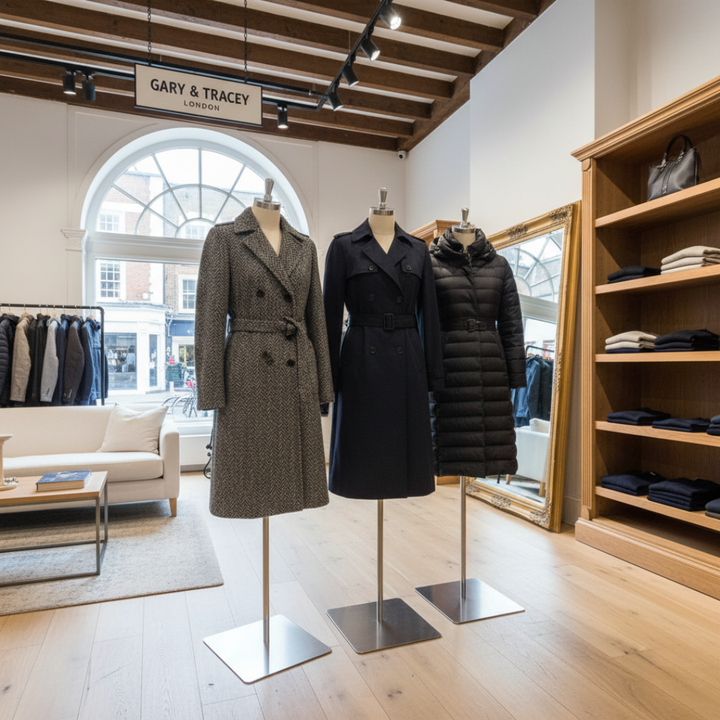 Iris™ | Denim and Camel Wool Coat