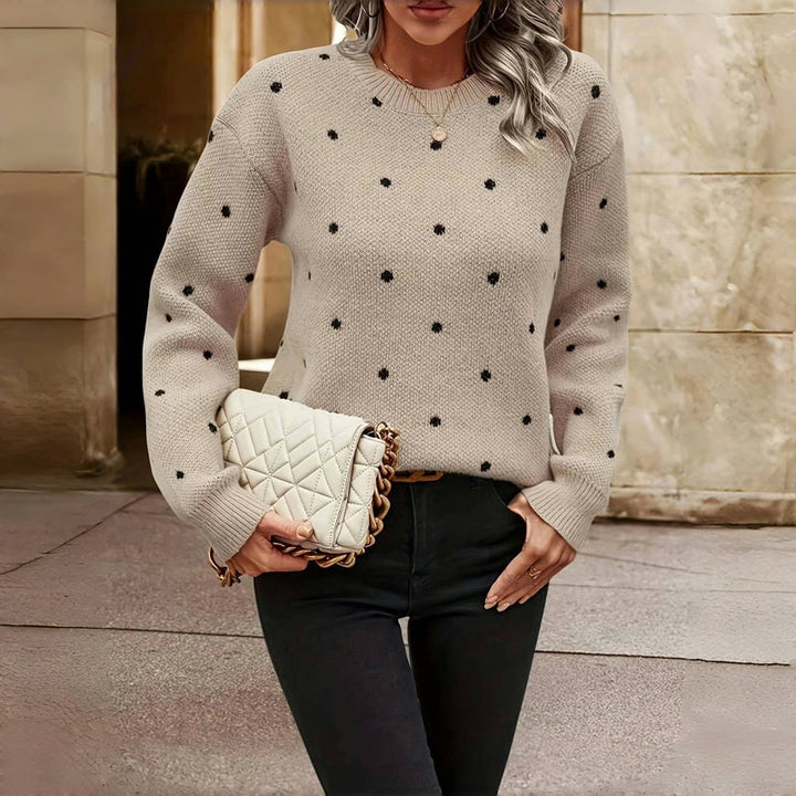 Niva - Polka Dot Knitted Sweater