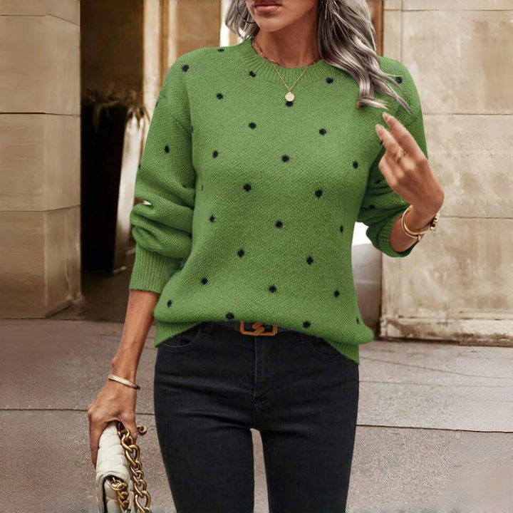 Niva - Polka Dot Knitted Sweater