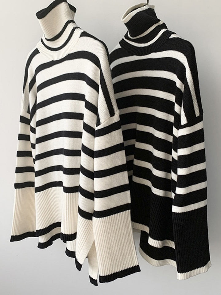 Calla – Chic Striped Casual Sweater