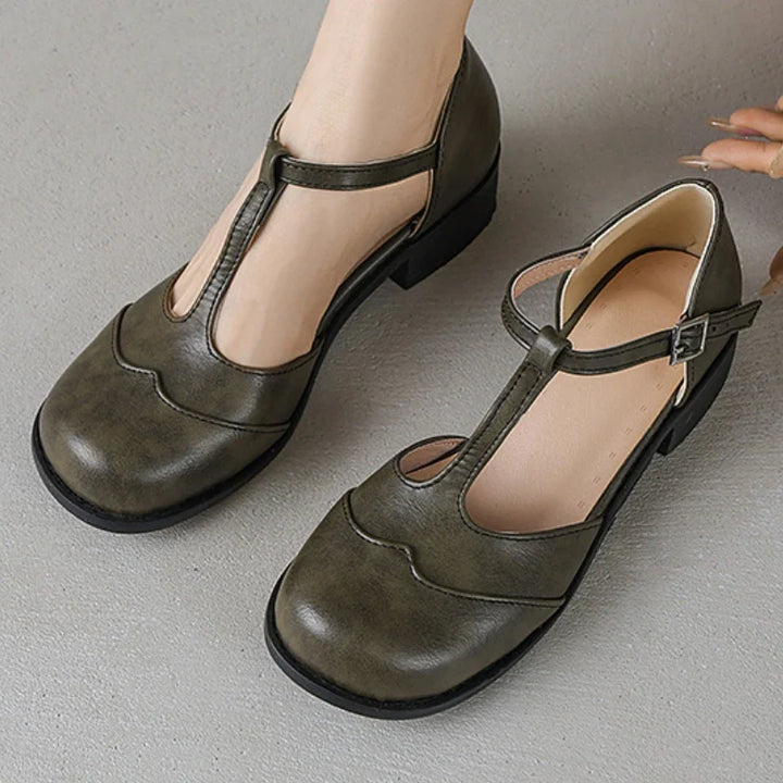 Margaux | Textured Leather Shoes