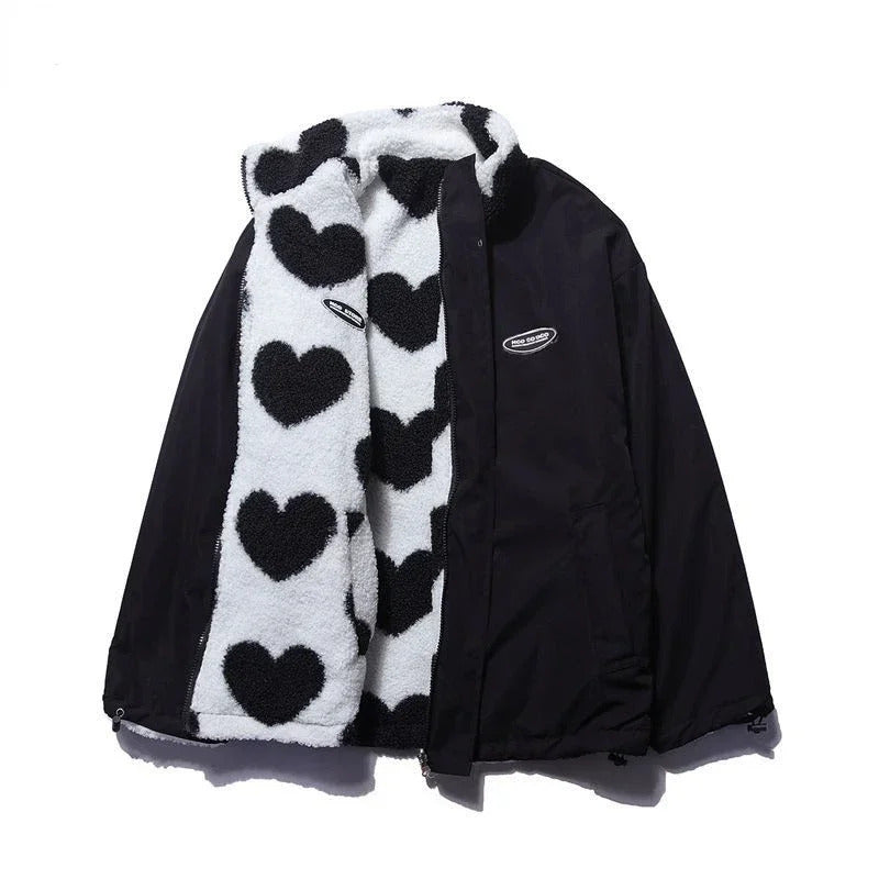Catherine – Reversible Jacket with Hearts