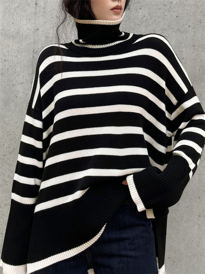 Calla – Chic Striped Casual Sweater