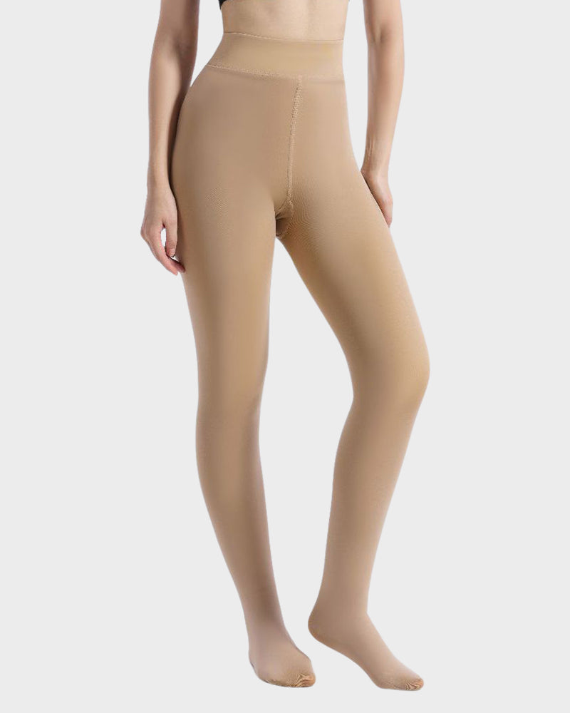 Margot – Semi-Transparent Fleece-Lined Tights