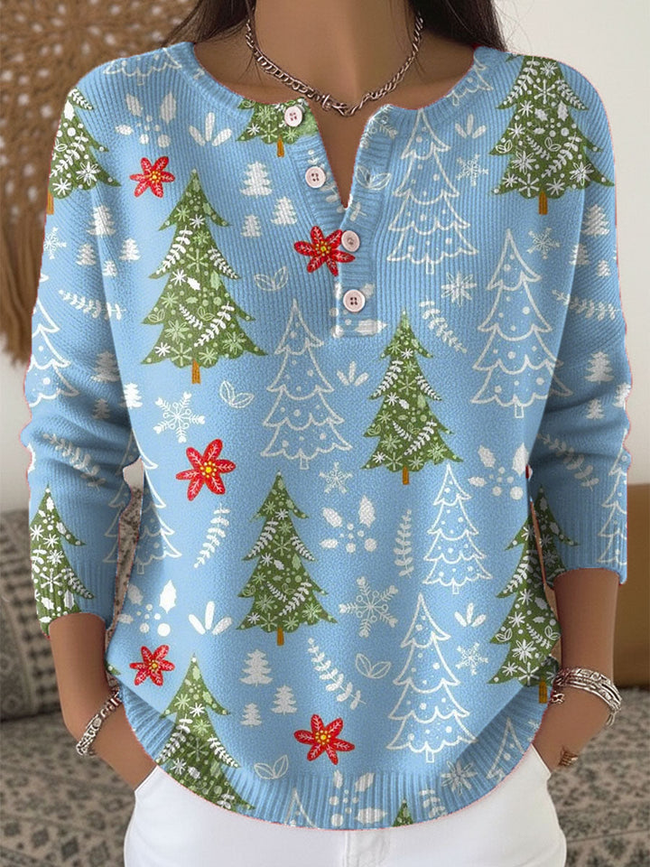 Edith | Christmas Jumper with Buttons