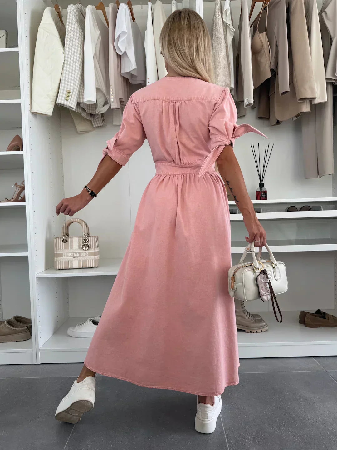 Isla™ | Radiant Denim Dress