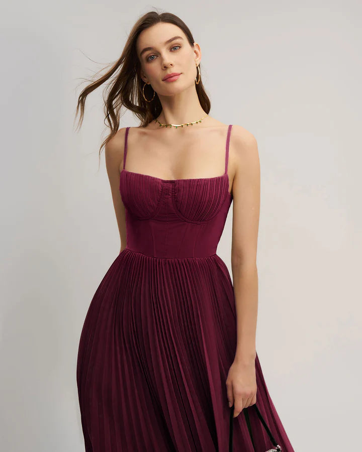 Sweetheart Neck Flowy Slip Maxi Dress