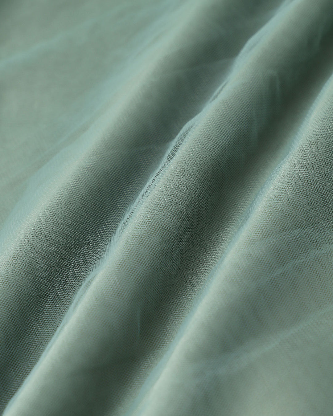 Green Mesh Flowy Slip Midi Dress