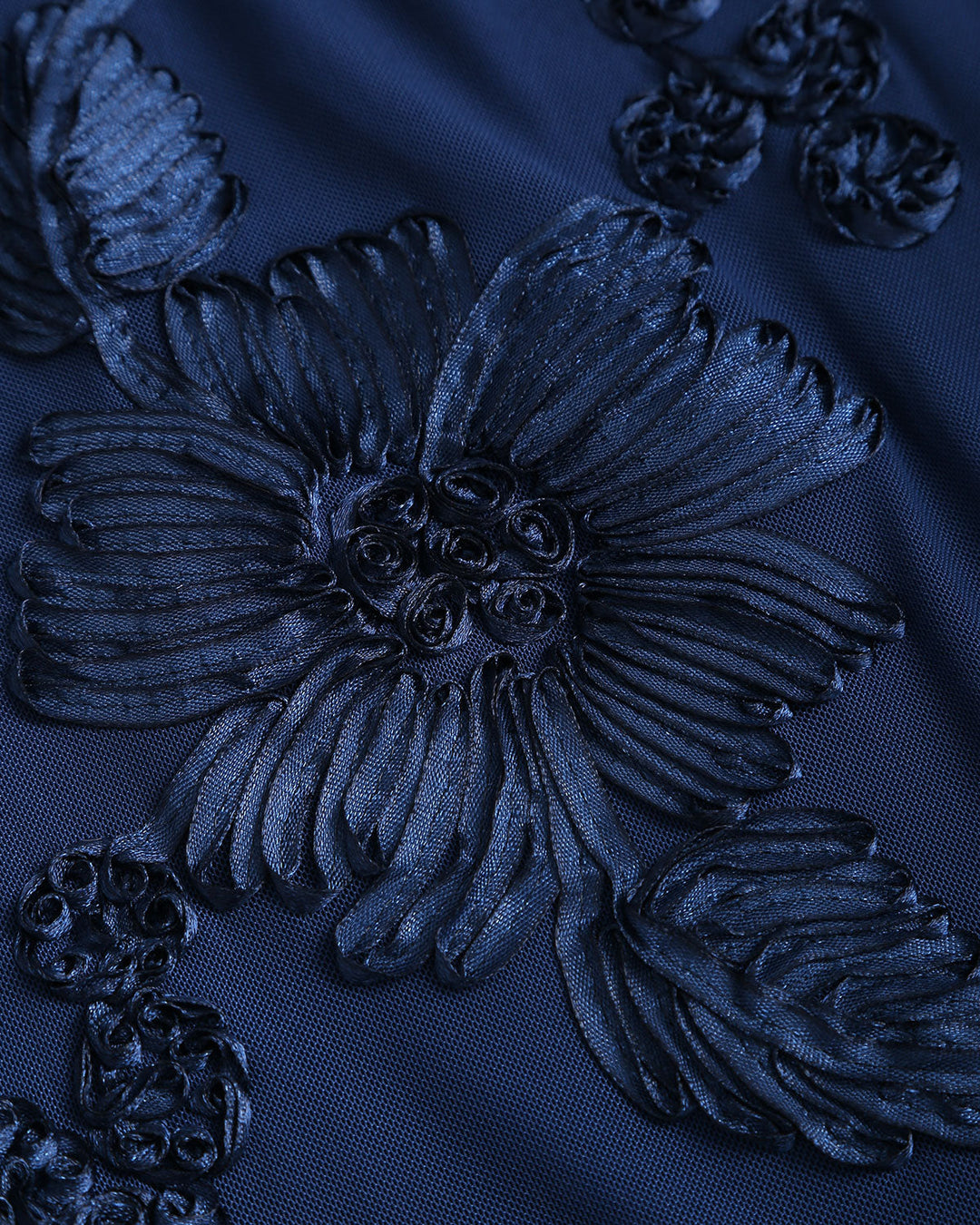 Blue Jacquard Bell Sleeve Backless Mini Dress