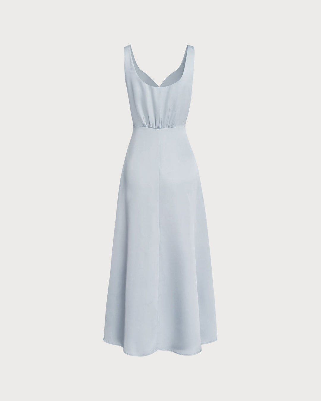 Grey A-Line Sleeveless Maxi Dress