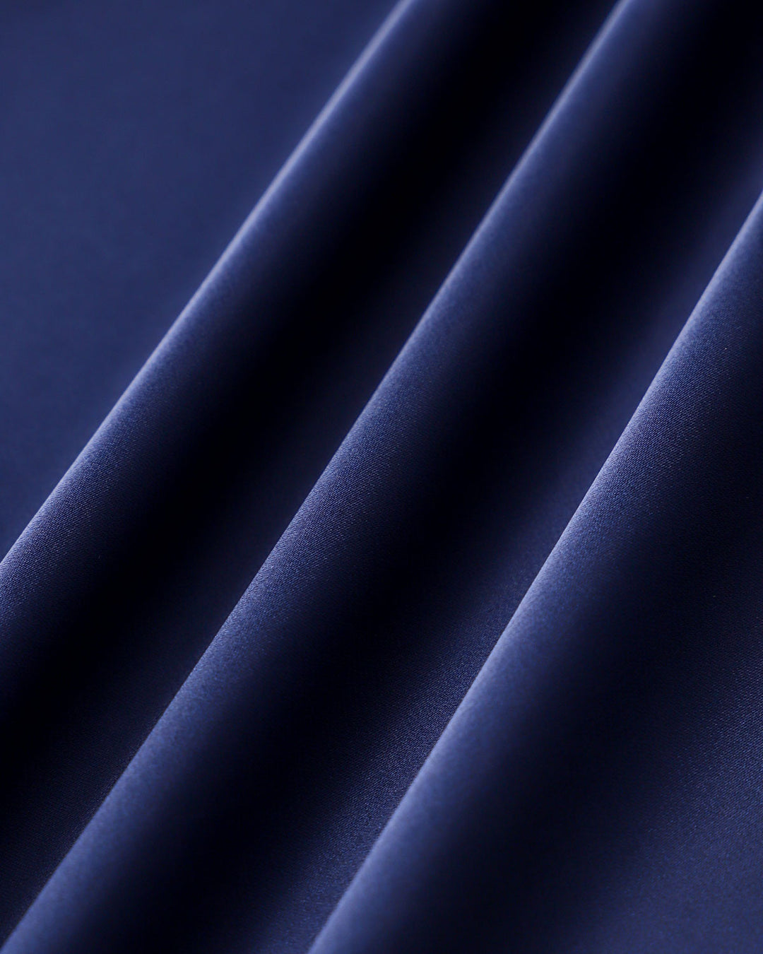 Navy Cowl Neck Satin Sleeveless Maxi Dress